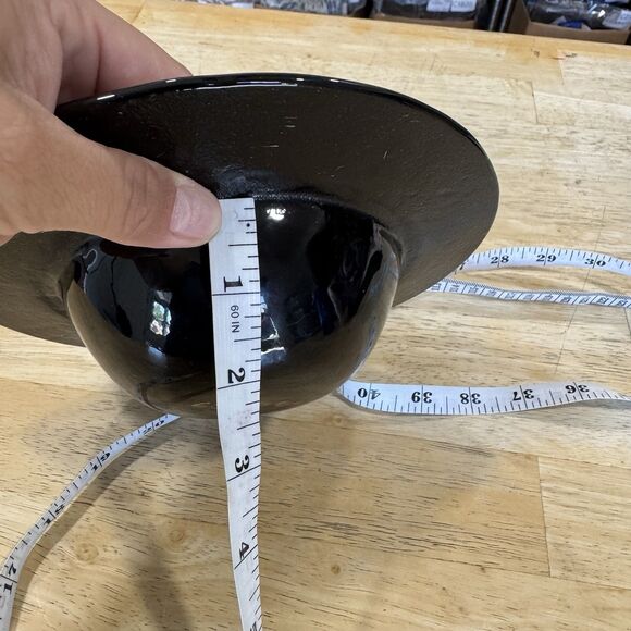 Blown Fused Glass Dish Millefiori Cat & Mouse Design Textured Mod Modern Signed - Picture 15 of 16